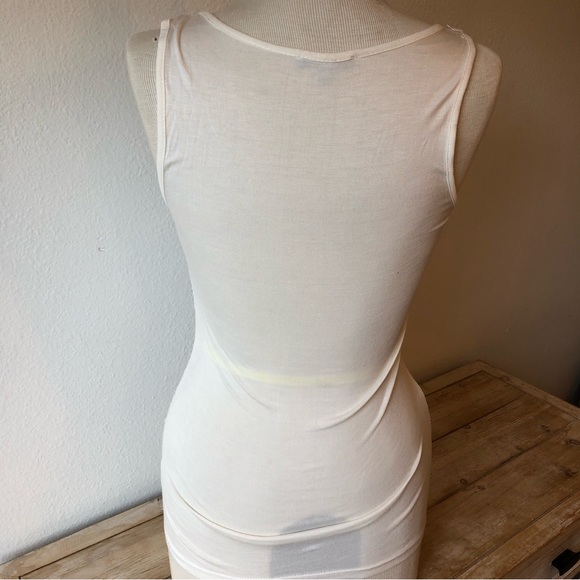 Charlotte Russe White Silver Sequin Tank Size XS - Picture 3 of 4